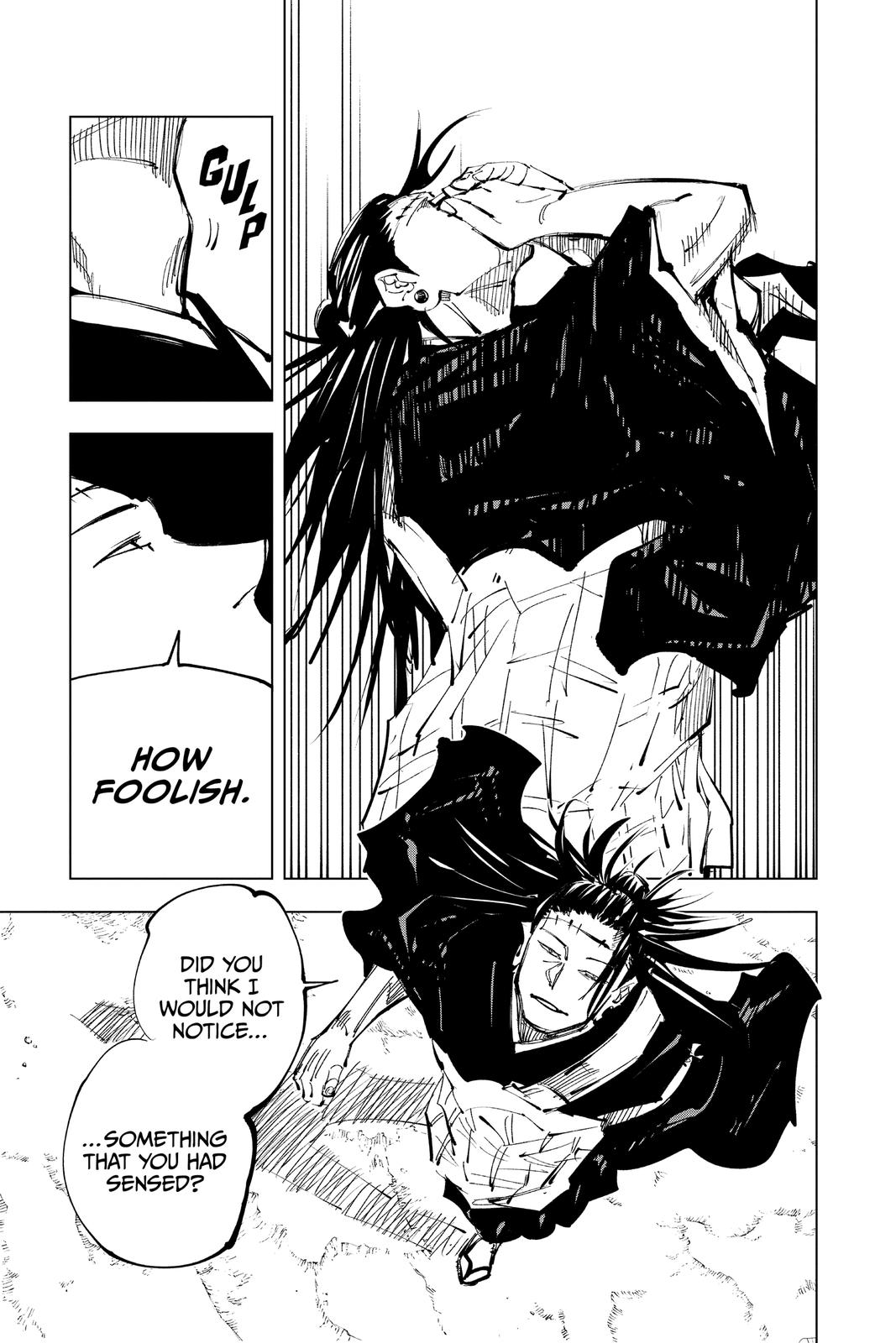Jujutsu Kaisen Manga Chapter 134 page 9 - The Shibuya Incident, Part 51 scene