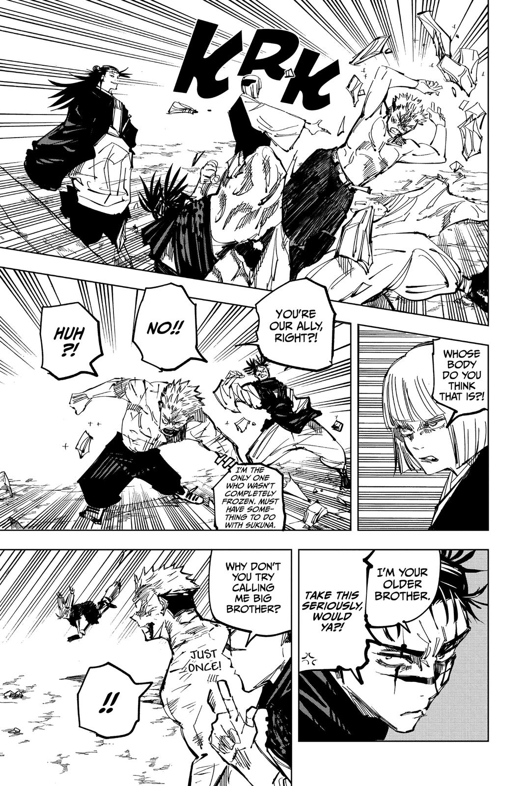 Jujutsu Kaisen Manga Chapter 135 page 11 - The Shibuya Incident, Part 52 scene