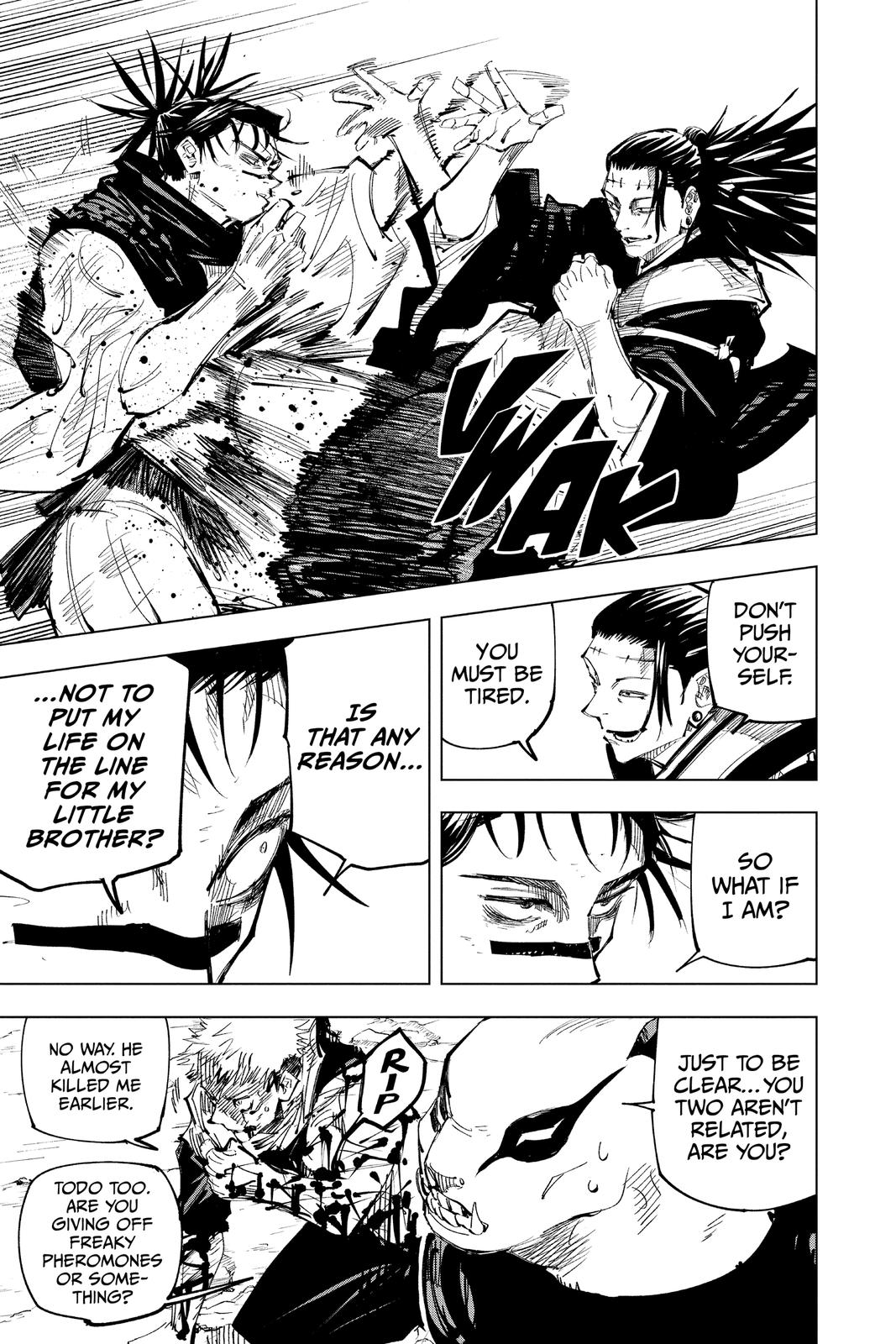 Jujutsu Kaisen Manga Chapter 135 page 6 - The Shibuya Incident, Part 52 scene