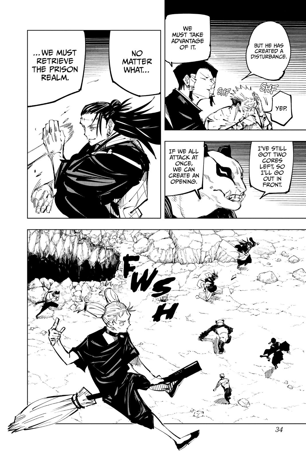 Jujutsu Kaisen Manga Chapter 135 page 7 - The Shibuya Incident, Part 52 scene