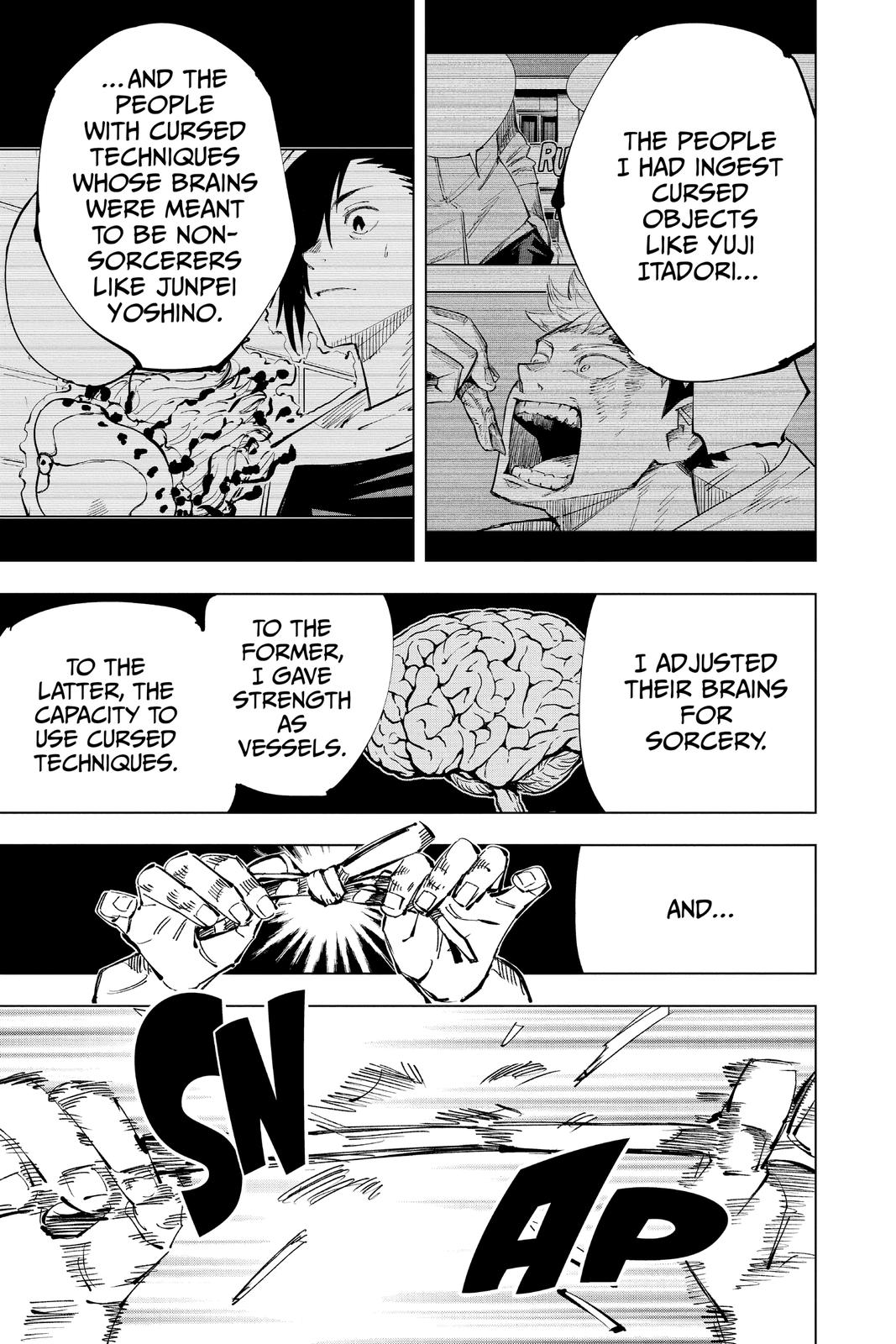 Jujutsu Kaisen Manga Chapter 136 page 11 - The Shibuya Incident, Part 52 scene