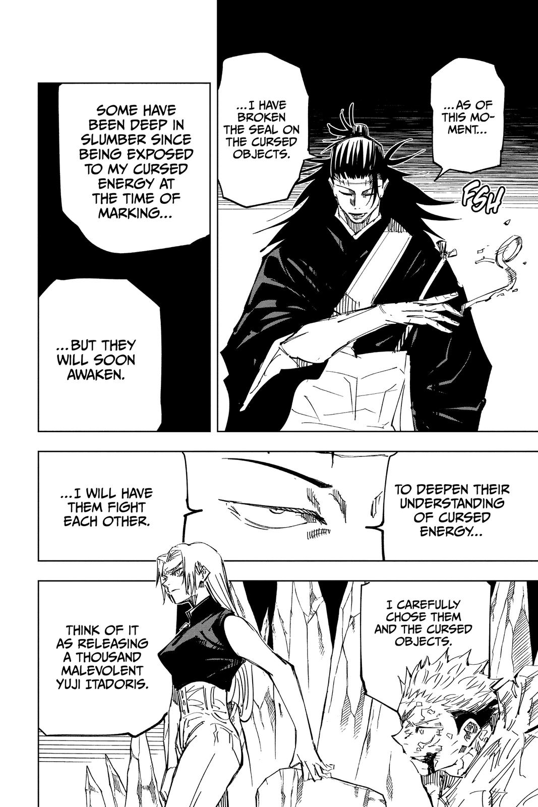 Jujutsu Kaisen Manga Chapter 136 page 12 - The Shibuya Incident, Part 52 scene