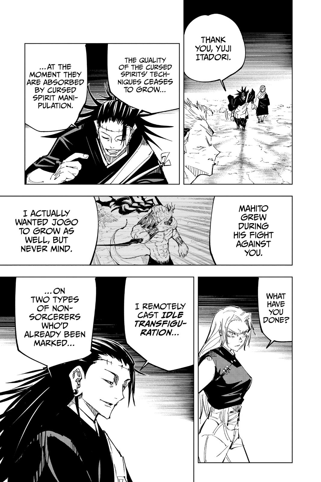 Jujutsu Kaisen Manga Chapter 136 page 9 - The Shibuya Incident, Part 52 scene