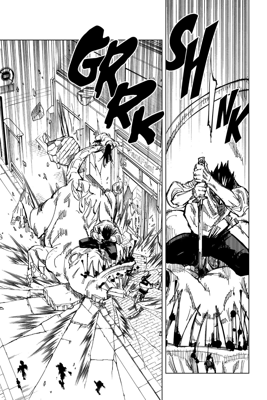 Jujutsu Kaisen Manga Chapter 137 page 12 - Hard and White scene