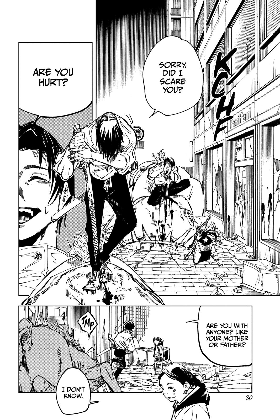 Jujutsu Kaisen Manga Chapter 137 page 13 - Hard and White scene