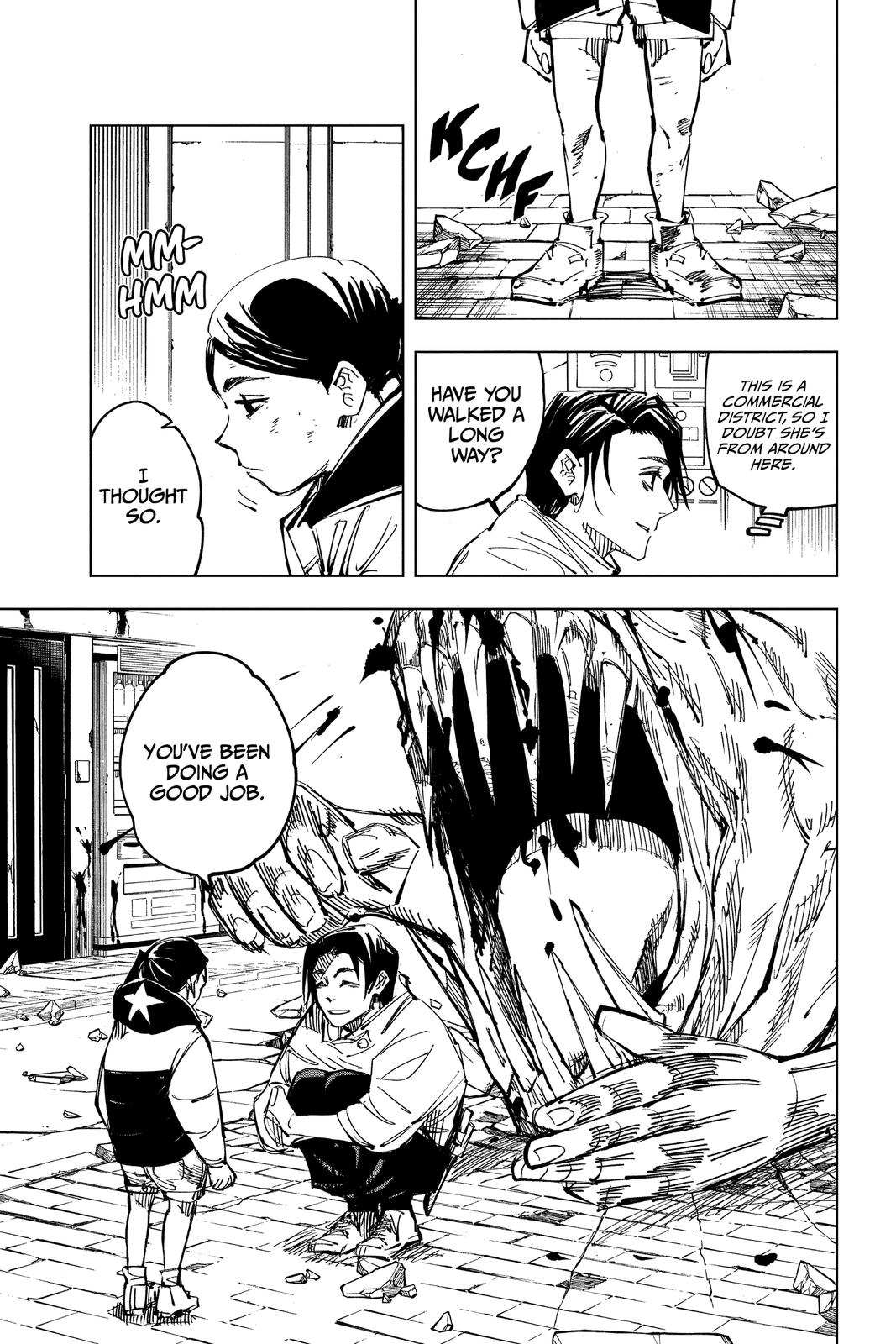 Jujutsu Kaisen Manga Chapter 137 page 14 - Hard and White scene