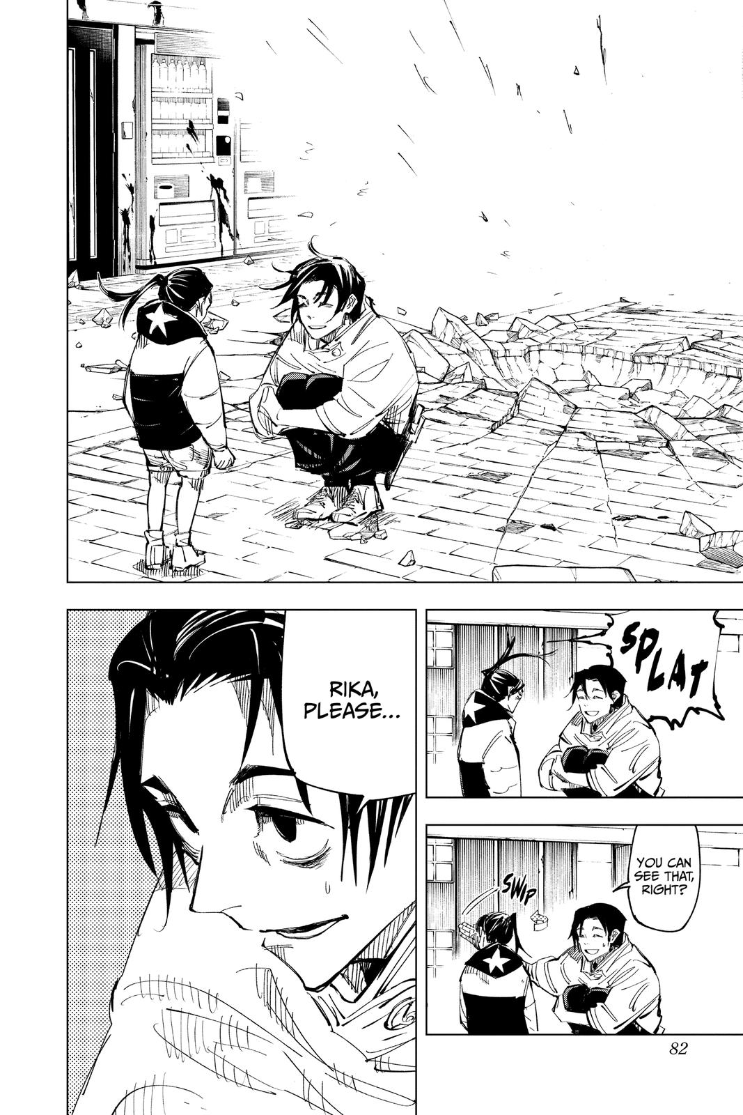 Jujutsu Kaisen Manga Chapter 137 page 15 - Hard and White scene