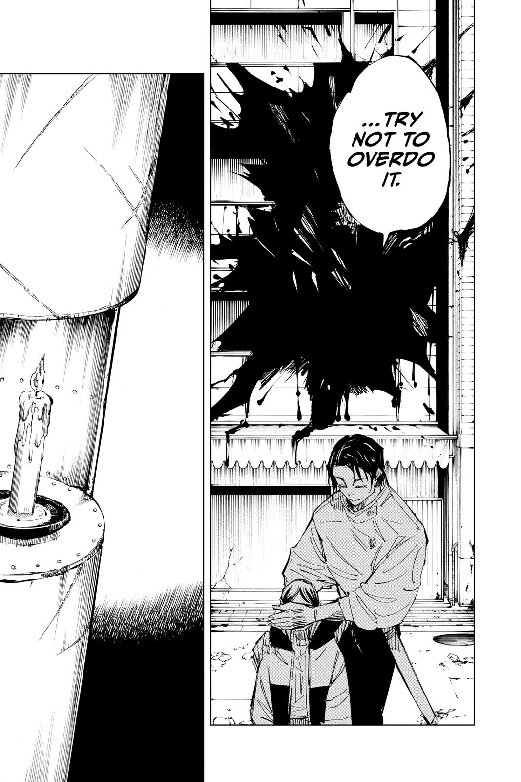 Jujutsu Kaisen Manga Chapter 137 page 16 - Hard and White scene