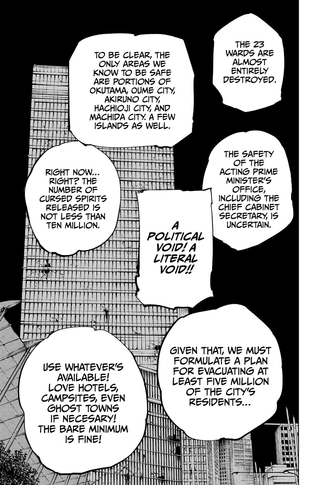 Jujutsu Kaisen Manga Chapter 137 page 5 - Hard and White scene