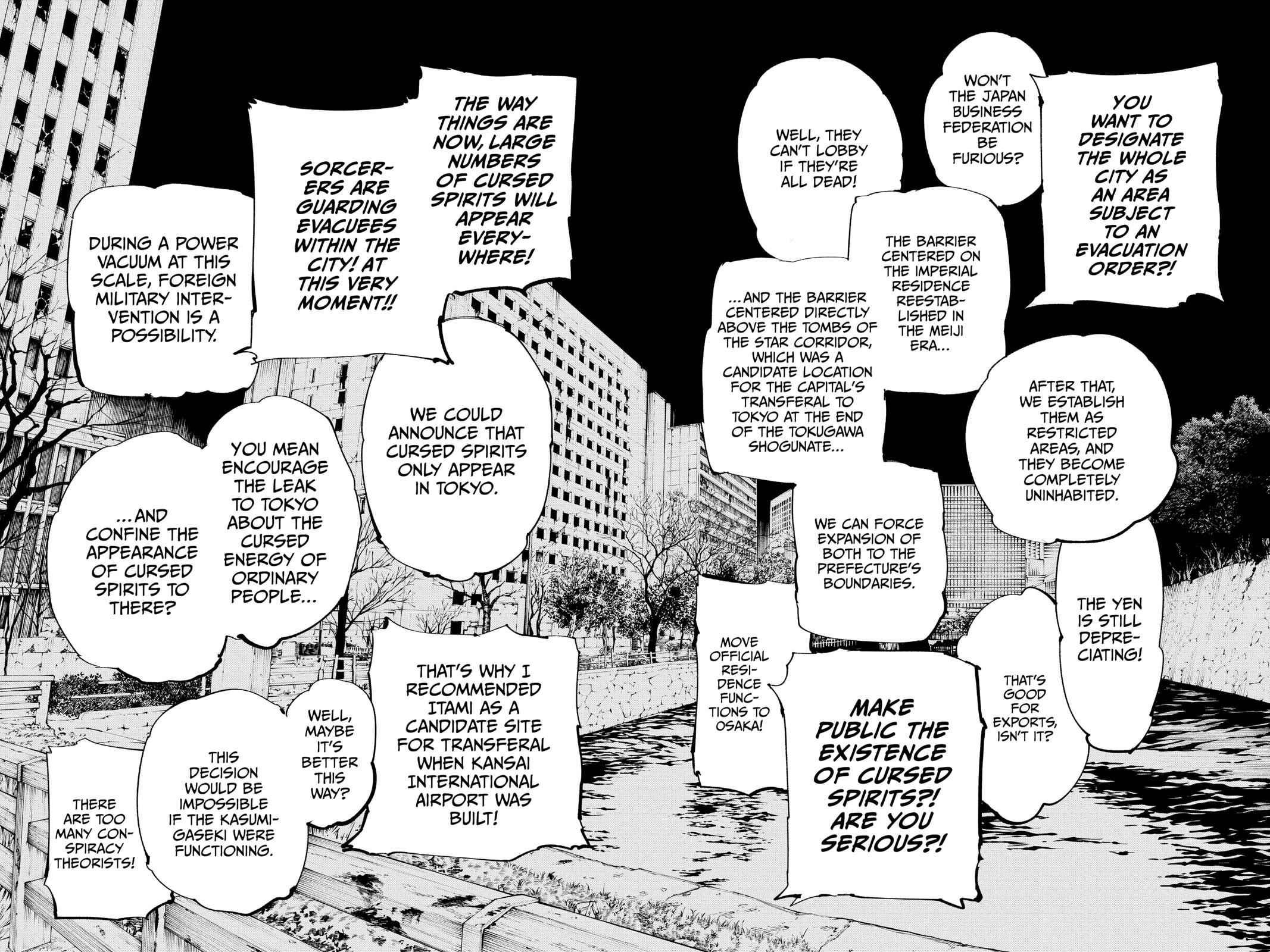 Jujutsu Kaisen Manga Chapter 137 page 6 - Hard and White scene