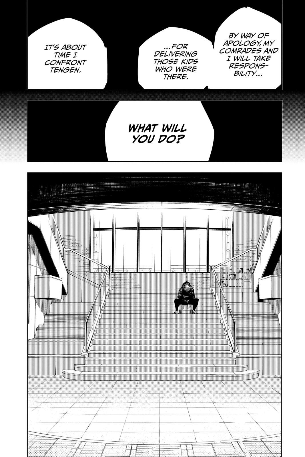Jujutsu Kaisen Manga Chapter 138 page 14 - The Zenin Clan scene