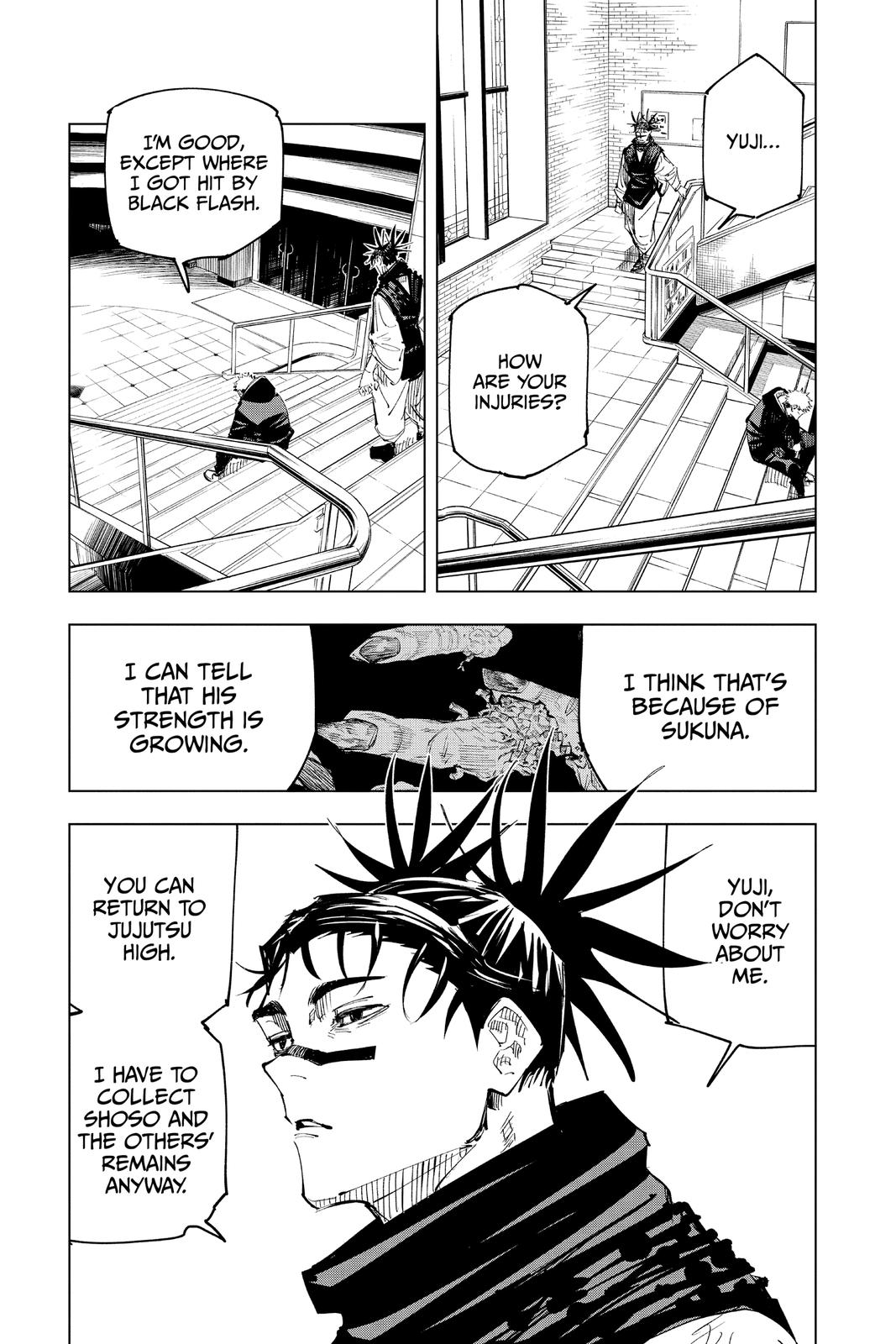 Jujutsu Kaisen Manga Chapter 138 page 15 - The Zenin Clan scene