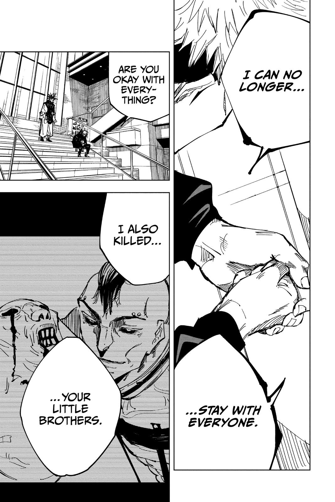 Jujutsu Kaisen Manga Chapter 138 page 17 - The Zenin Clan scene