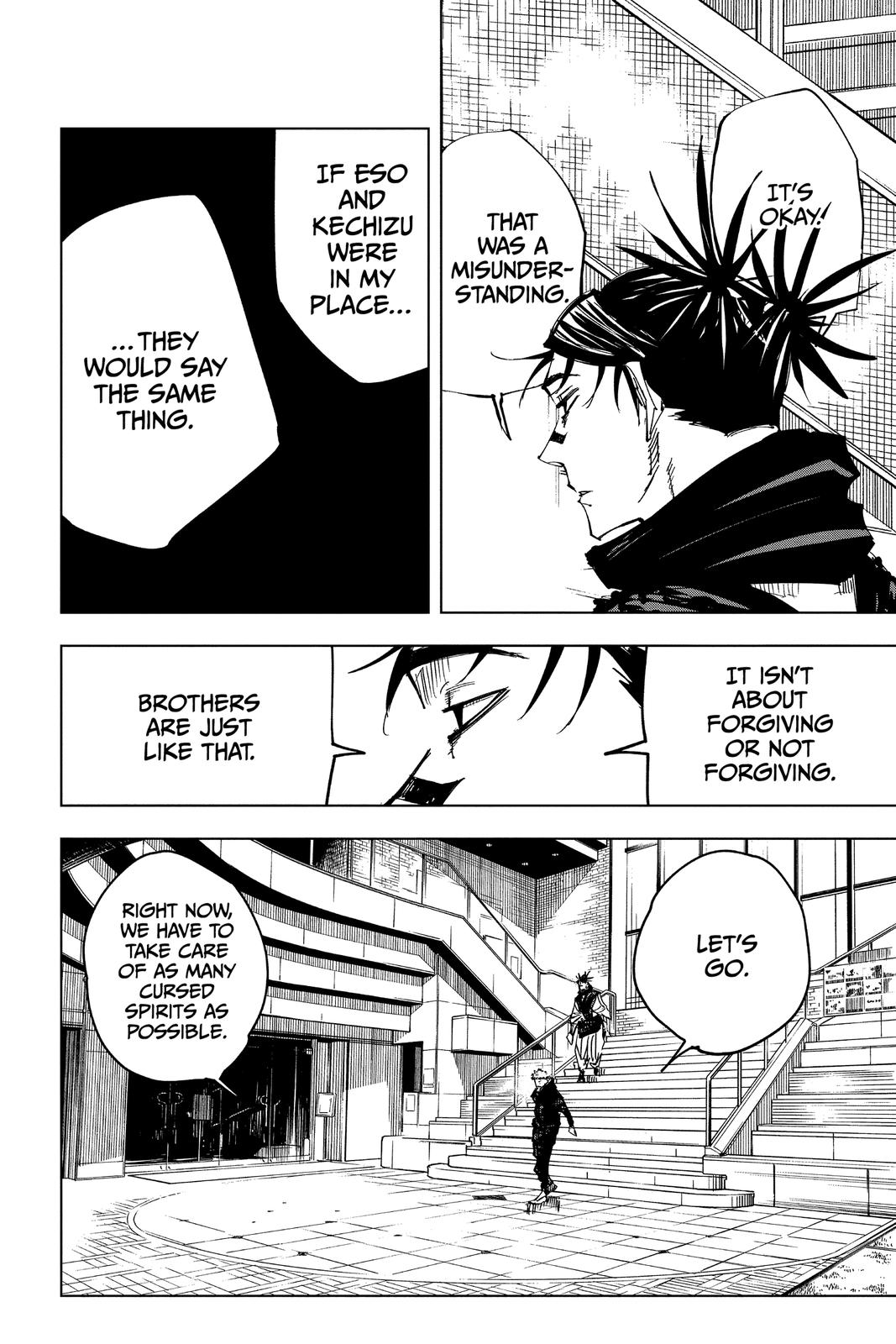 Jujutsu Kaisen Manga Chapter 138 page 18 - The Zenin Clan scene