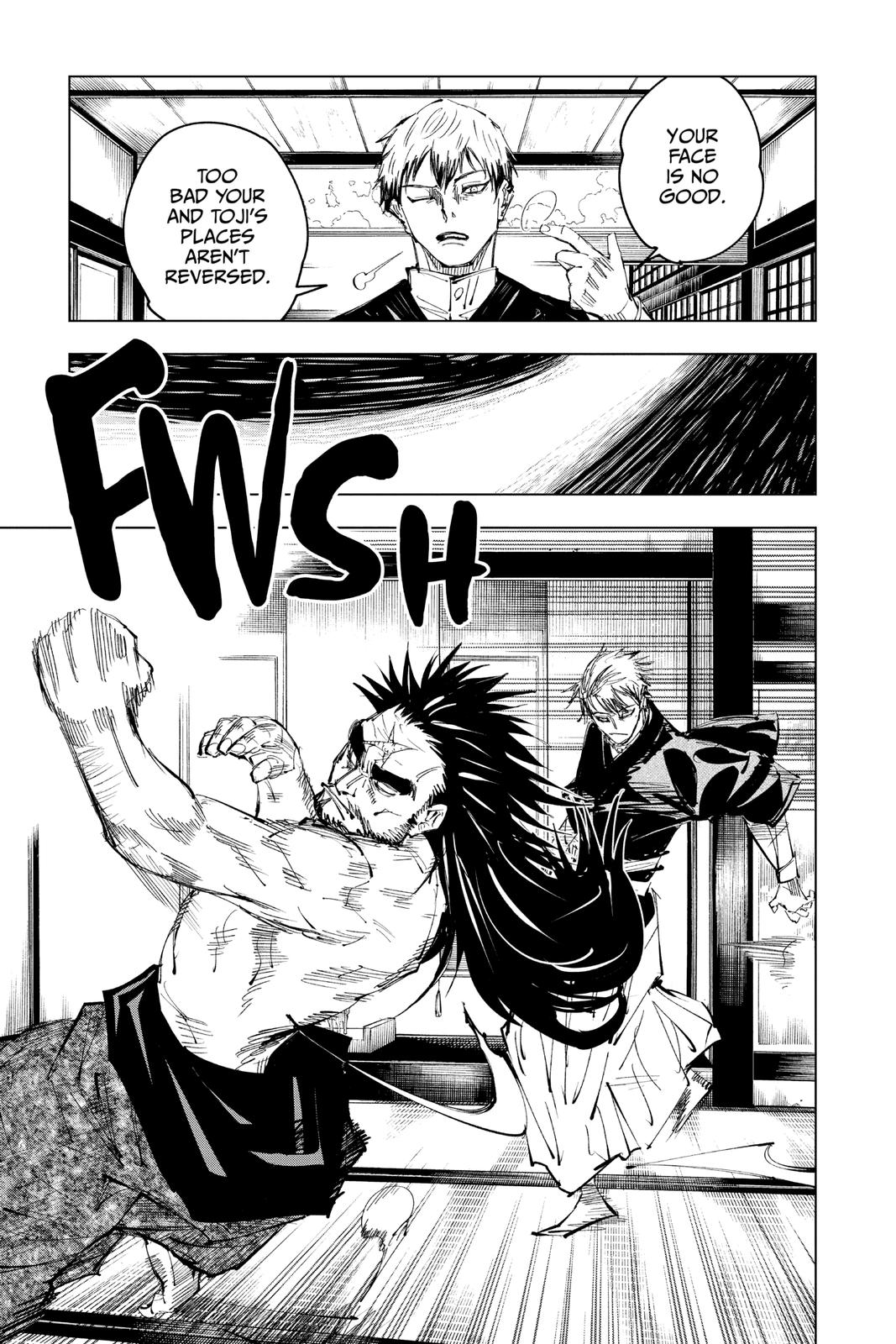 Jujutsu Kaisen Manga Chapter 138 page 5 - The Zenin Clan scene