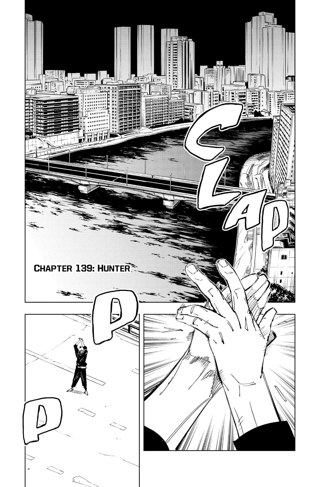 Jujutsu Kaisen Manga Chapter 139 page 1 - Hunter scene