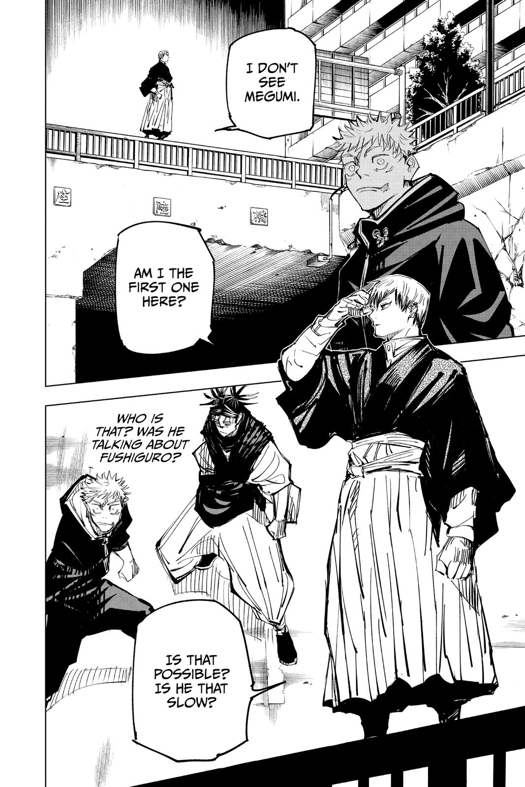Jujutsu Kaisen Manga Chapter 139 page 11 - Hunter scene