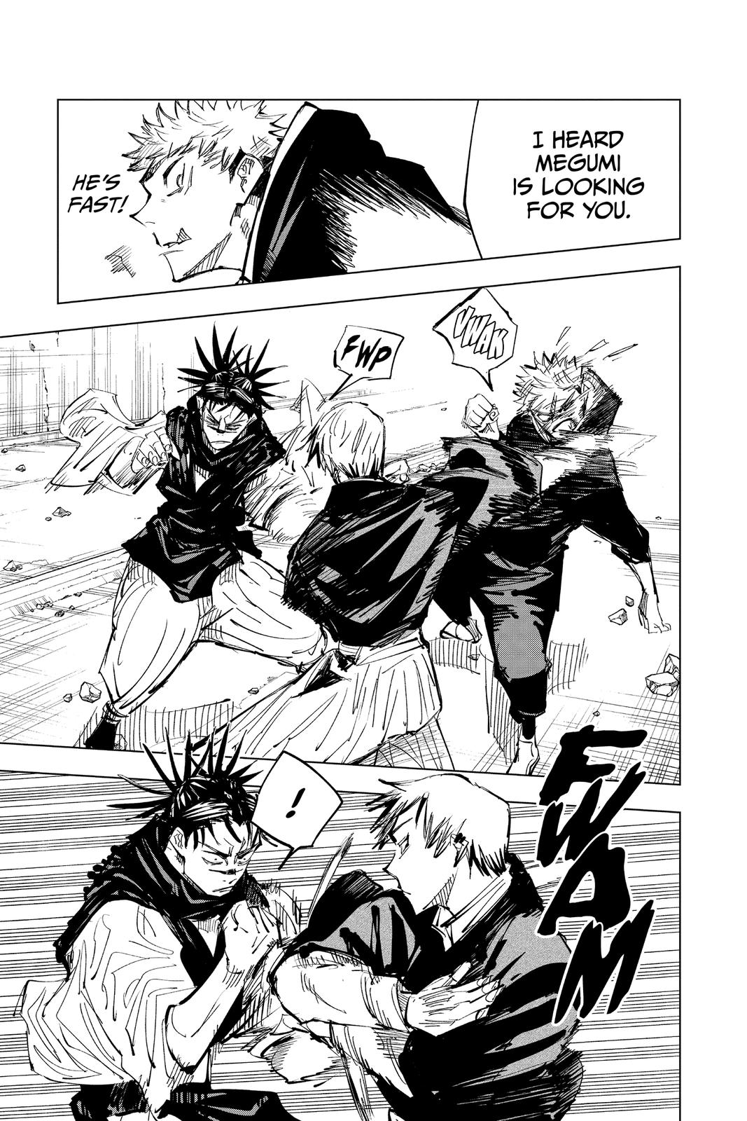 Jujutsu Kaisen Manga Chapter 139 page 14 - Hunter scene