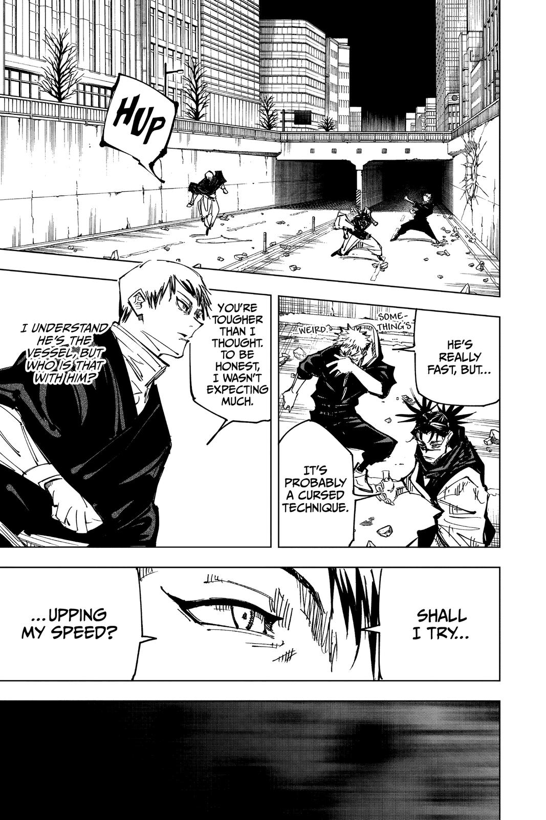 Jujutsu Kaisen Manga Chapter 139 page 16 - Hunter scene