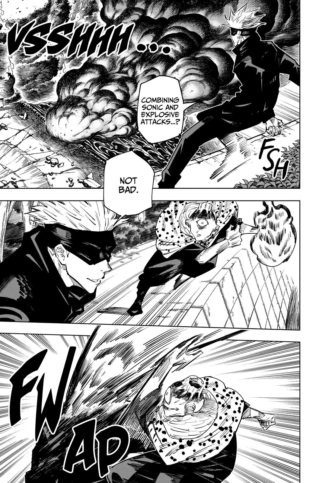 Jujutsu Kaisen Manga Chapter 14 page 5 - Assault scene