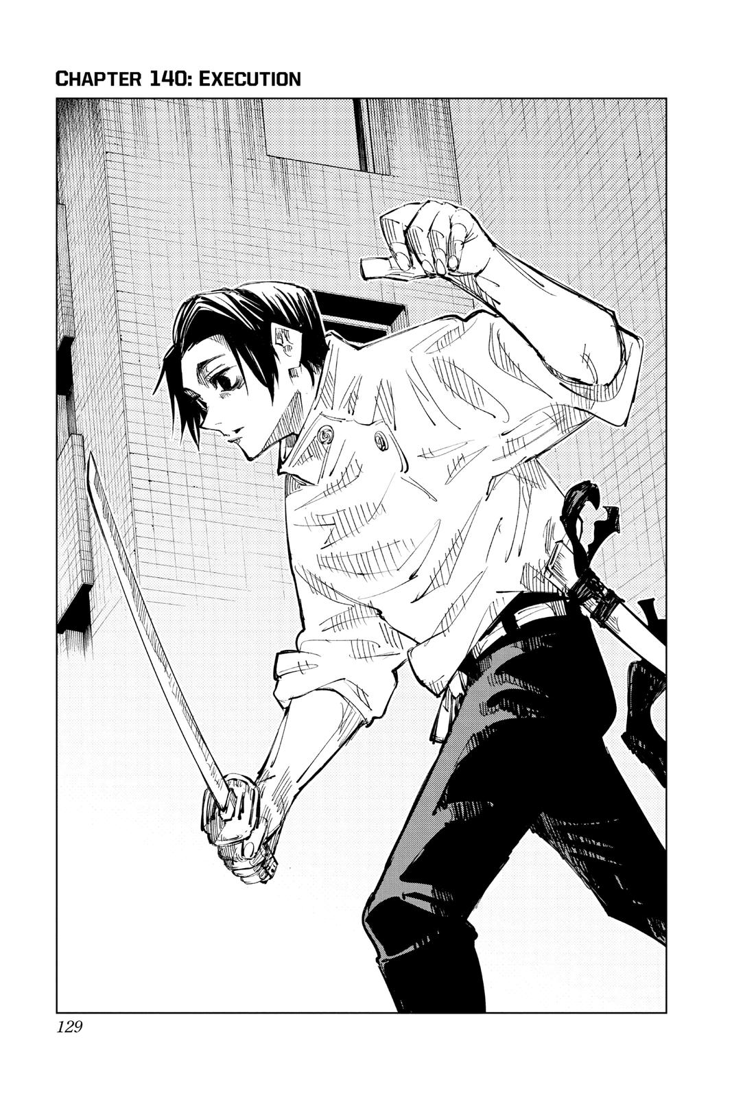Jujutsu Kaisen Manga Chapter 140 page 1 - Execution scene