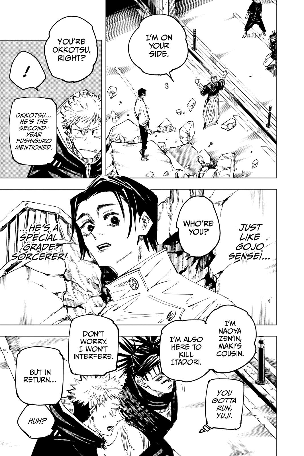 Jujutsu Kaisen Manga Chapter 140 page 5 - Execution scene