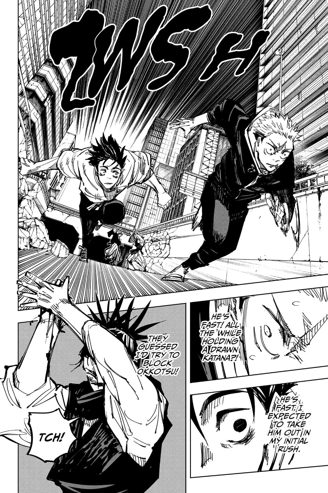 Jujutsu Kaisen Manga Chapter 140 page 8 - Execution scene