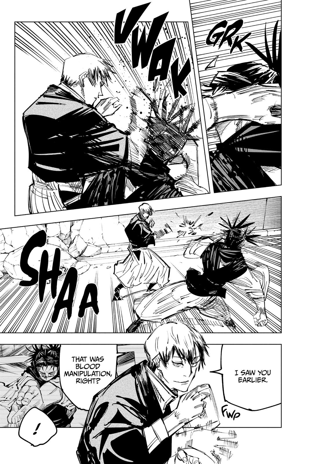 Jujutsu Kaisen Manga Chapter 140 page 9 - Execution scene