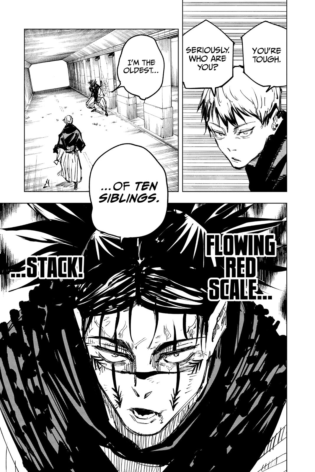 Jujutsu Kaisen Manga Chapter 141 page 19 - The Front of The Back scene