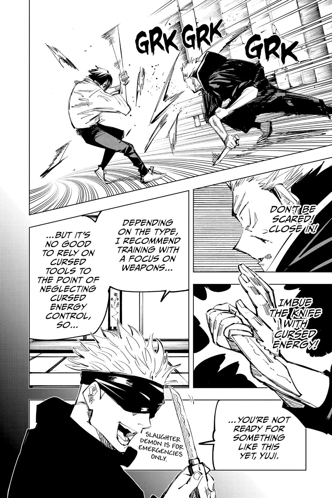 Jujutsu Kaisen Manga Chapter 141 page 6 - The Front of The Back scene