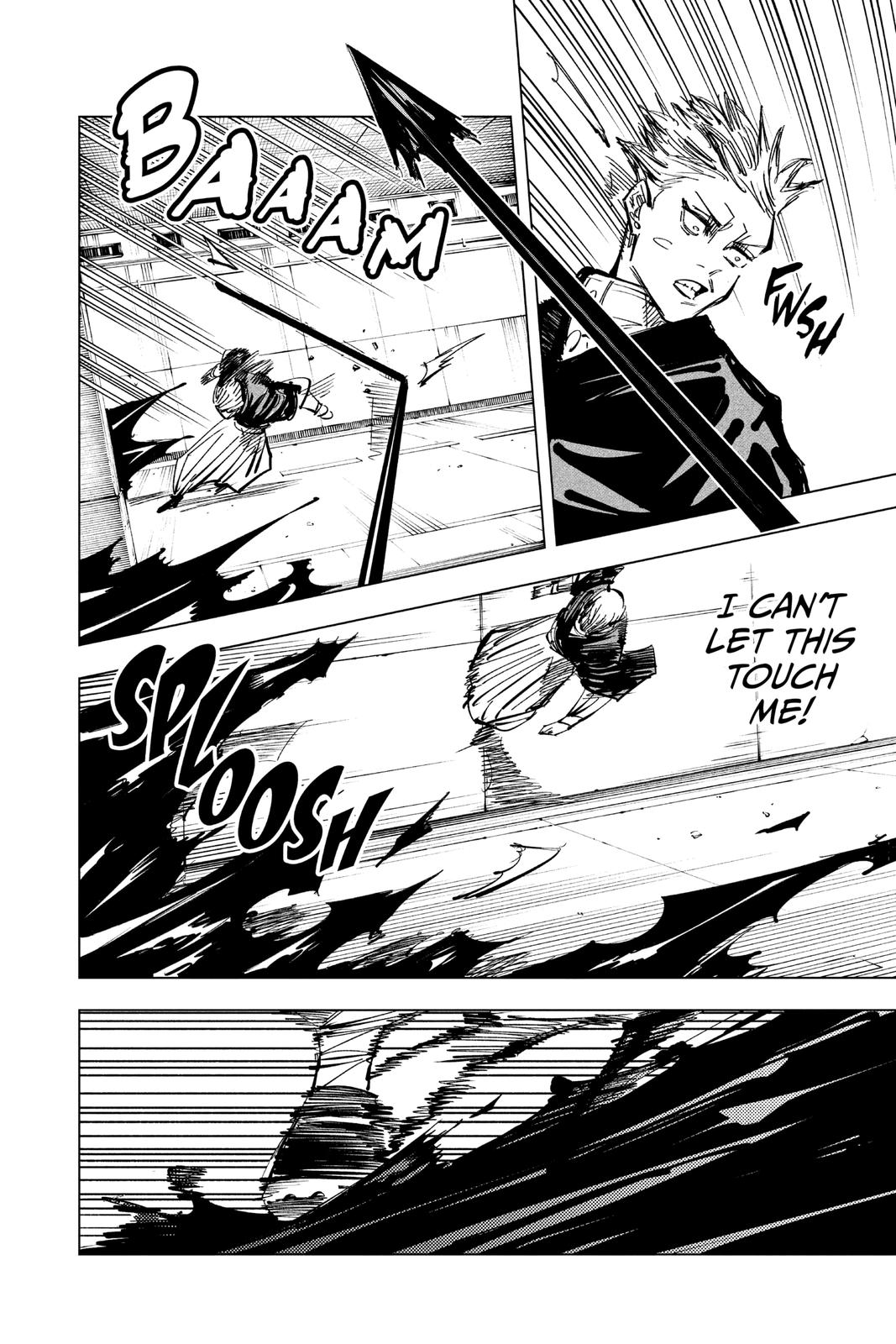 Jujutsu Kaisen Manga Chapter 142 page 12 - A Big Brother's Back scene