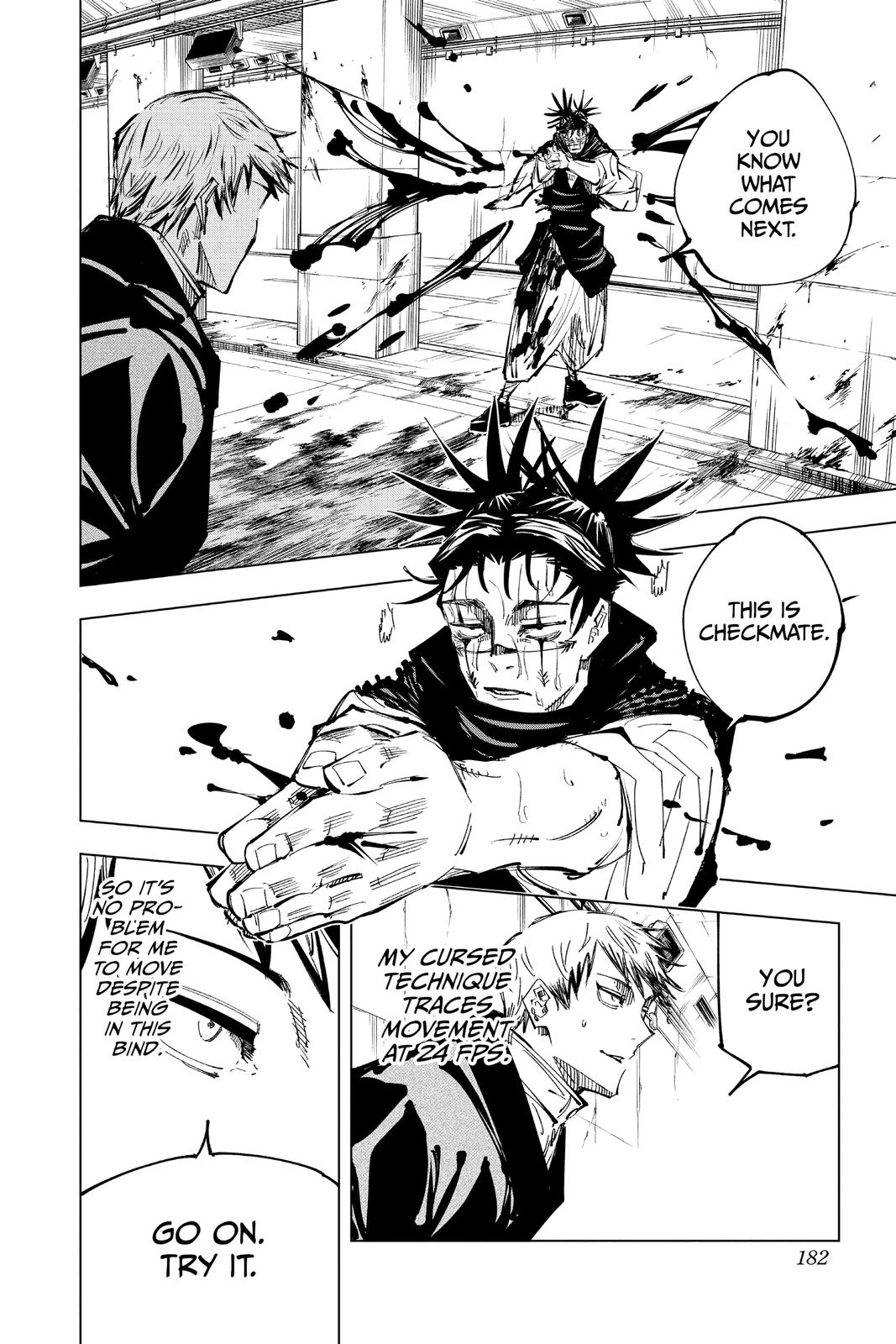 Jujutsu Kaisen Manga Chapter 142 page 14 - A Big Brother's Back scene