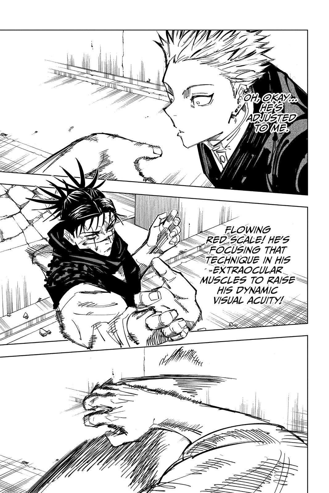 Jujutsu Kaisen Manga Chapter 142 page 3 - A Big Brother's Back scene