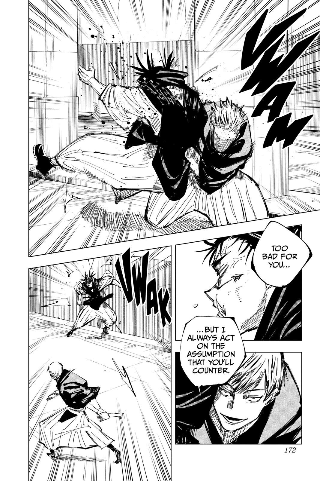 Jujutsu Kaisen Manga Chapter 142 page 4 - A Big Brother's Back scene