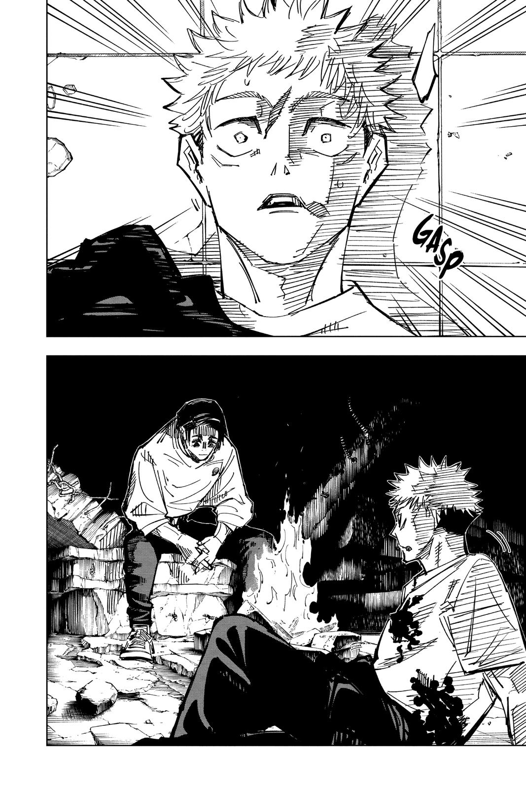 Jujutsu Kaisen Manga Chapter 143 page 12 - One More Time scene