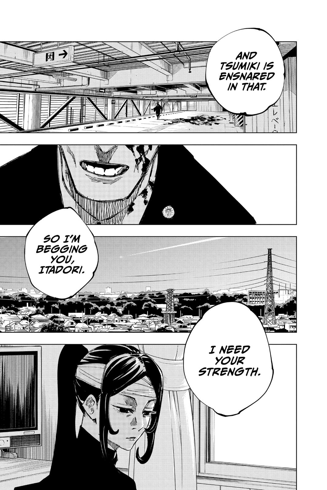 Jujutsu Kaisen Manga Chapter 143 page 23 - One More Time scene