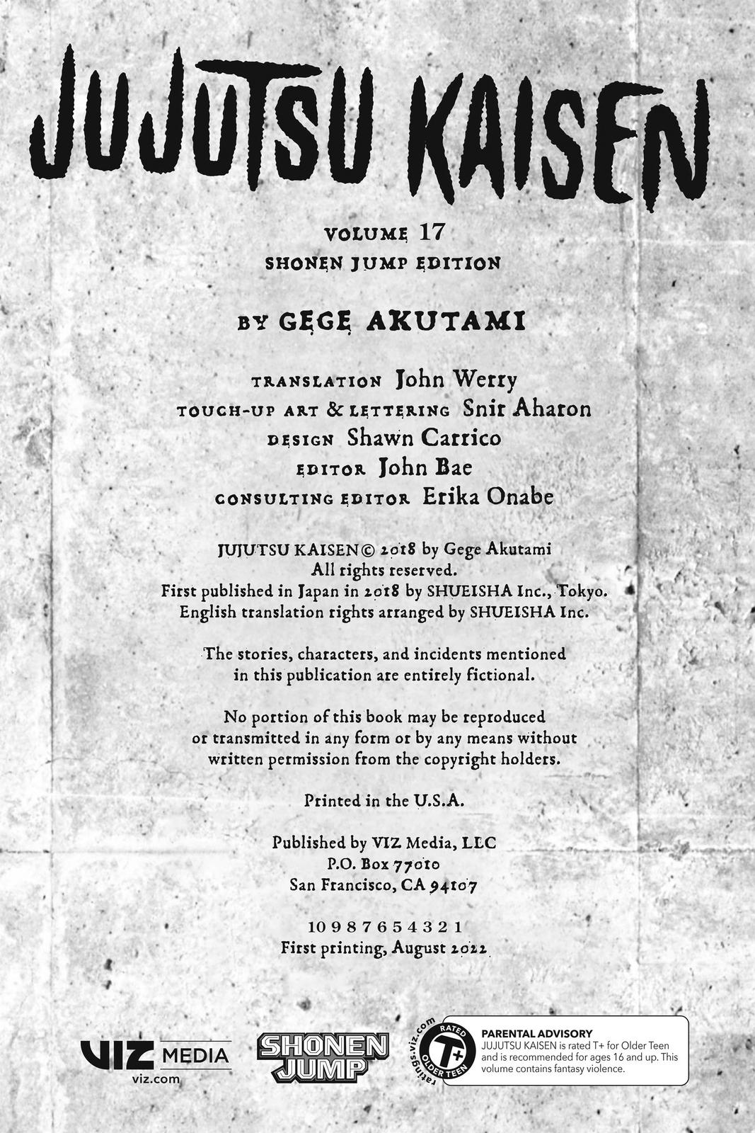 Jujutsu Kaisen Manga Chapter 143 page 3 - One More Time scene