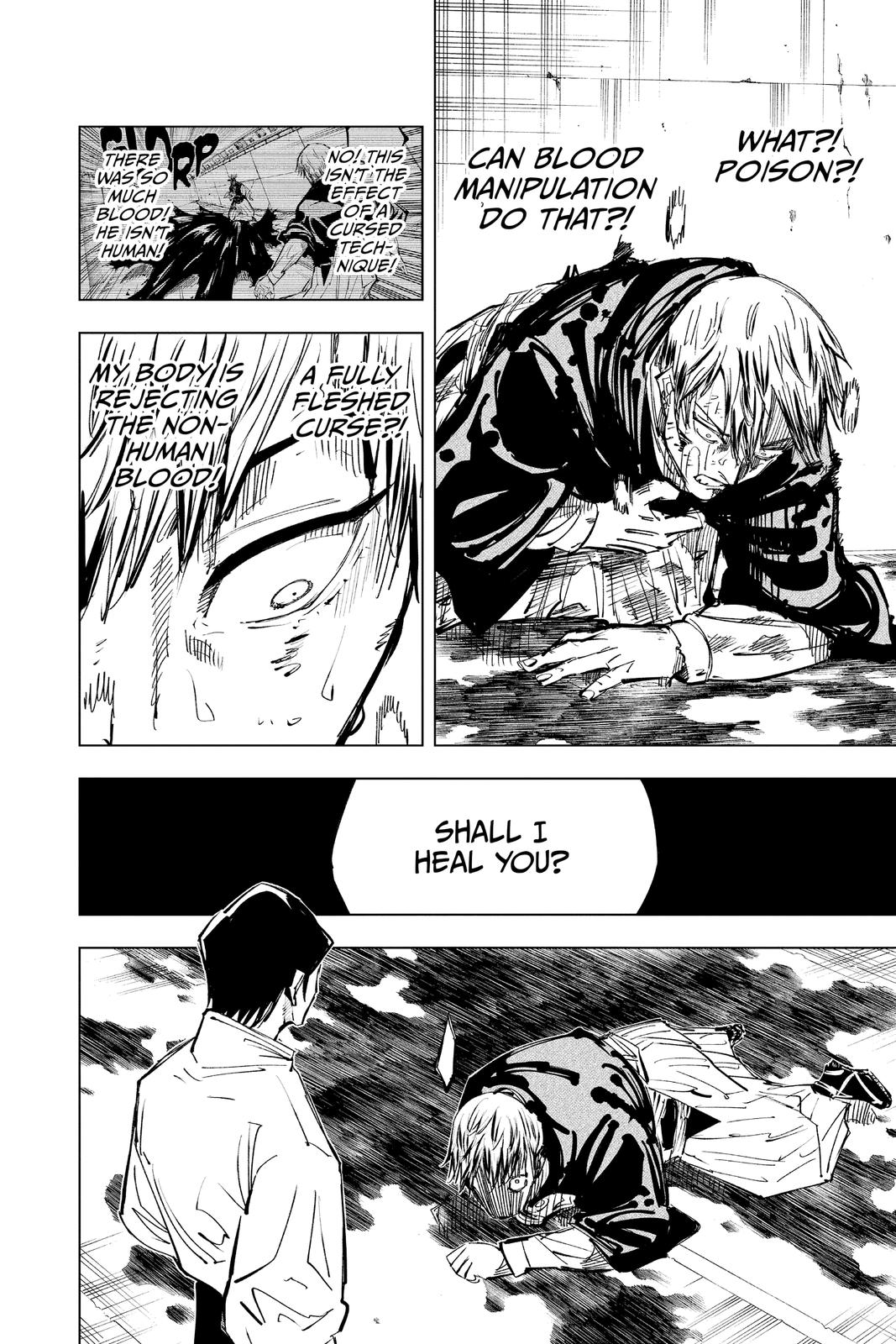 Jujutsu Kaisen Manga Chapter 143 page 8 - One More Time scene