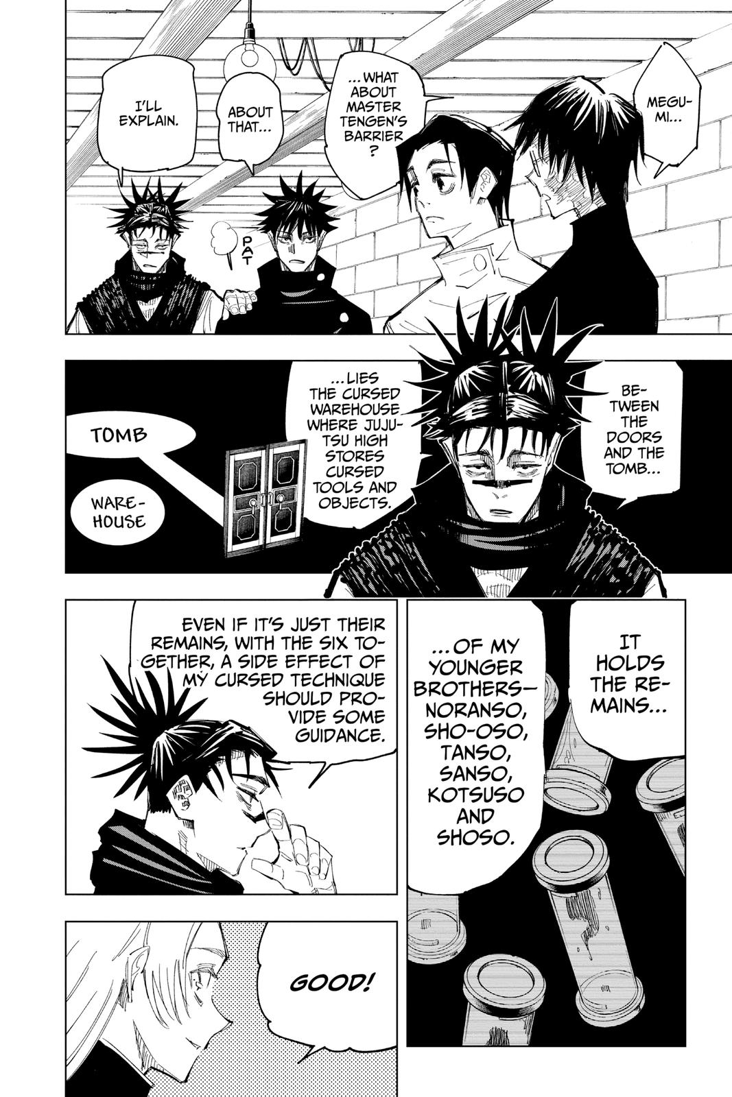 Jujutsu Kaisen Manga Chapter 144 page 10 - That Place scene