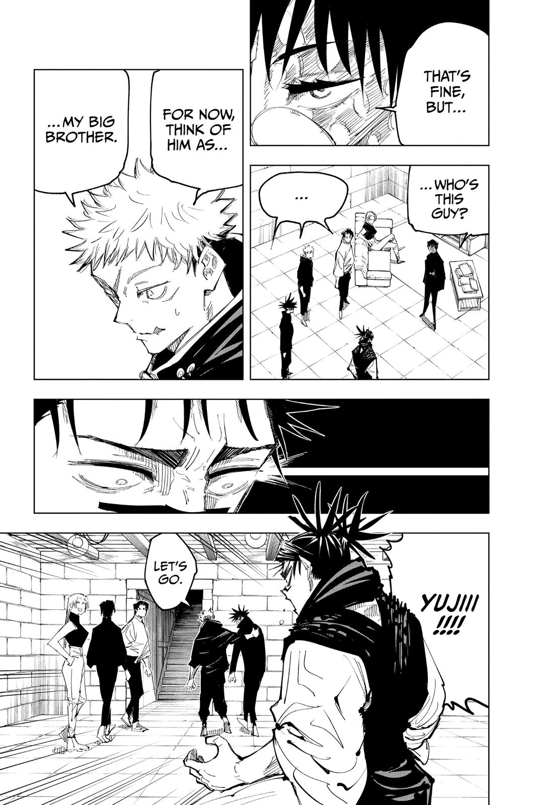 Jujutsu Kaisen Manga Chapter 144 page 11 - That Place scene