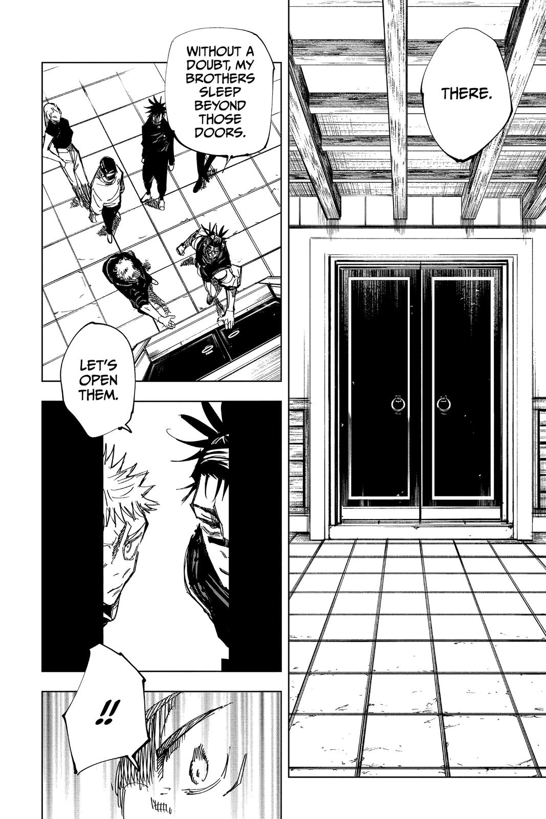 Jujutsu Kaisen Manga Chapter 144 page 12 - That Place scene