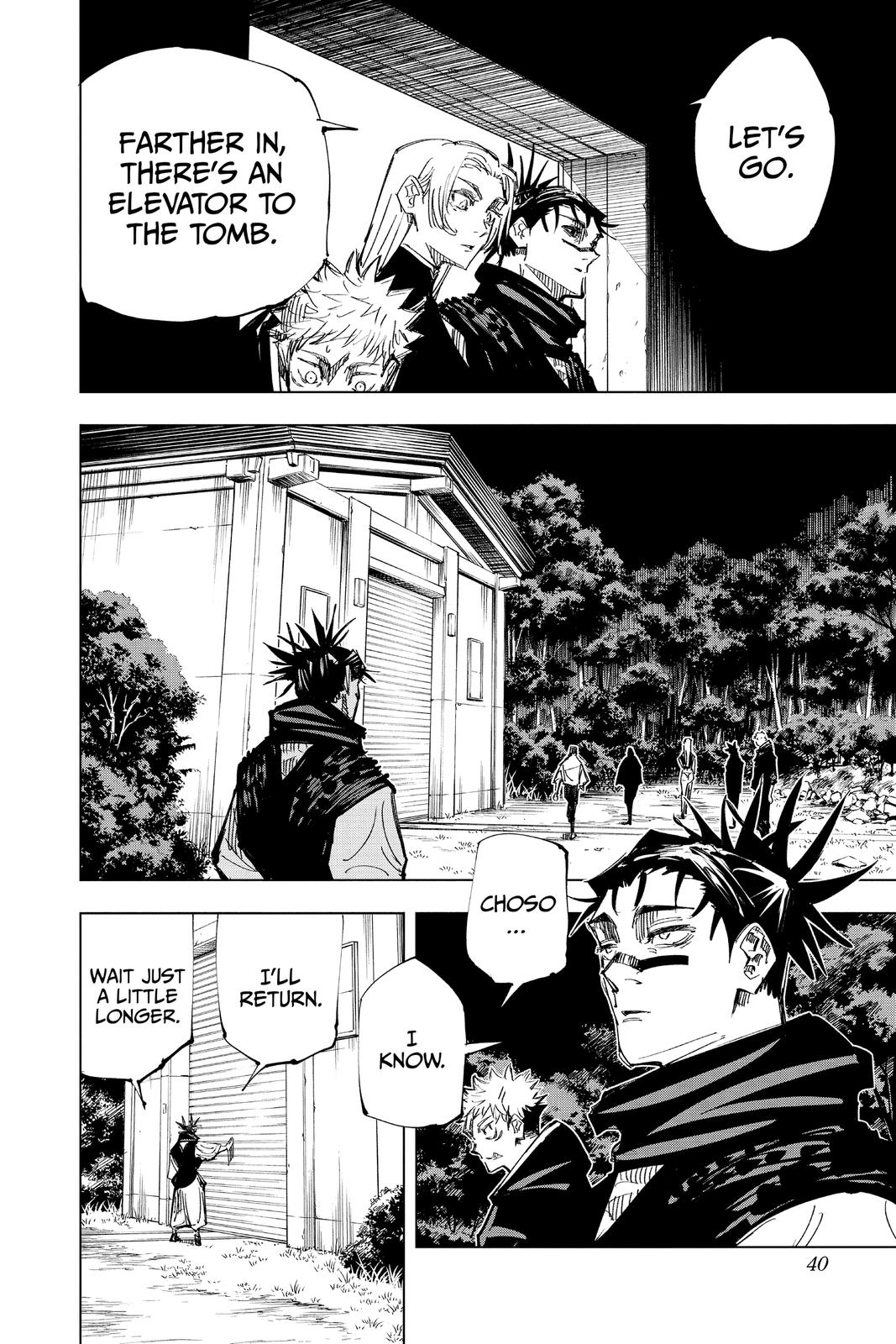 Jujutsu Kaisen Manga Chapter 144 page 14 - That Place scene