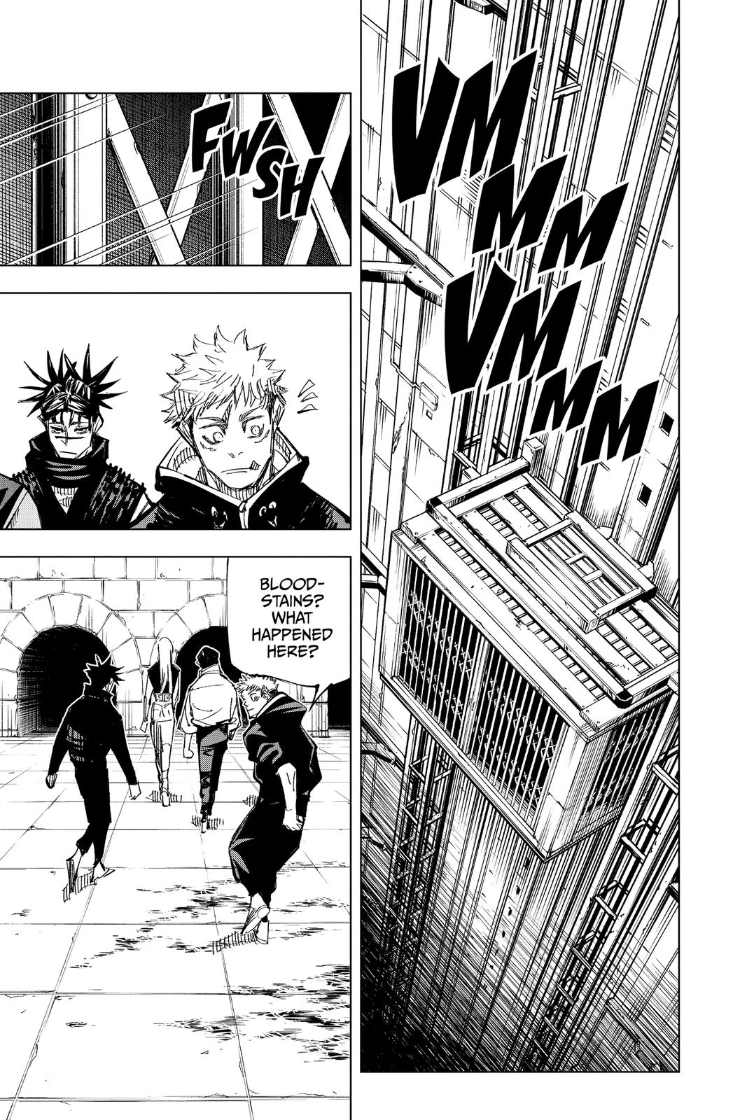Jujutsu Kaisen Manga Chapter 144 page 15 - That Place scene
