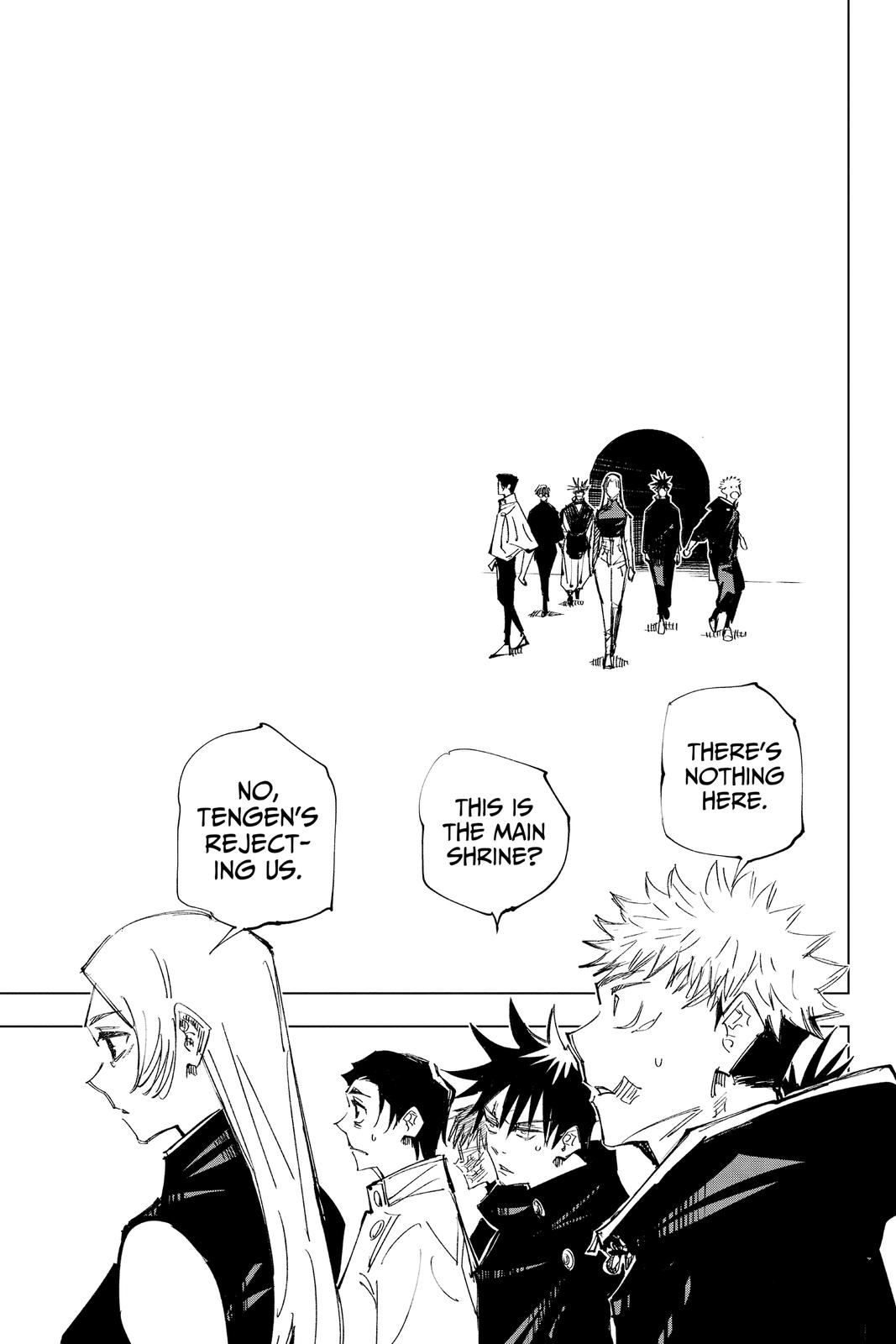 Jujutsu Kaisen Manga Chapter 144 page 17 - That Place scene