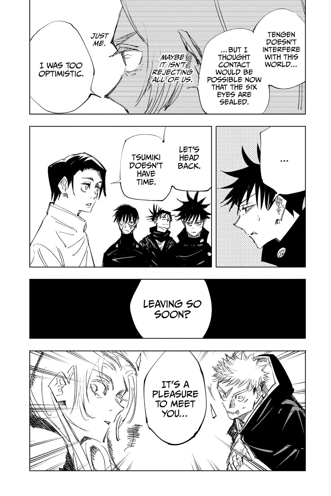 Jujutsu Kaisen Manga Chapter 144 page 18 - That Place scene