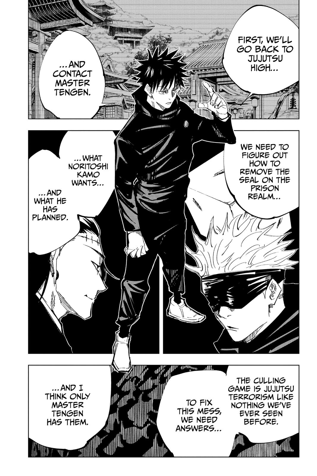 Jujutsu Kaisen Manga Chapter 144 page 4 - That Place scene