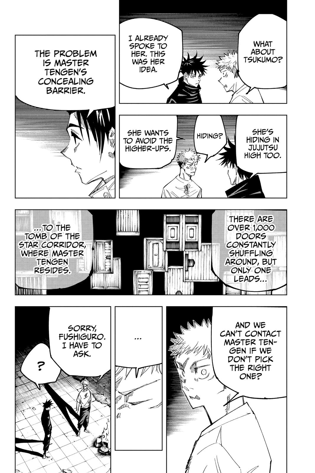 Jujutsu Kaisen Manga Chapter 144 page 5 - That Place scene