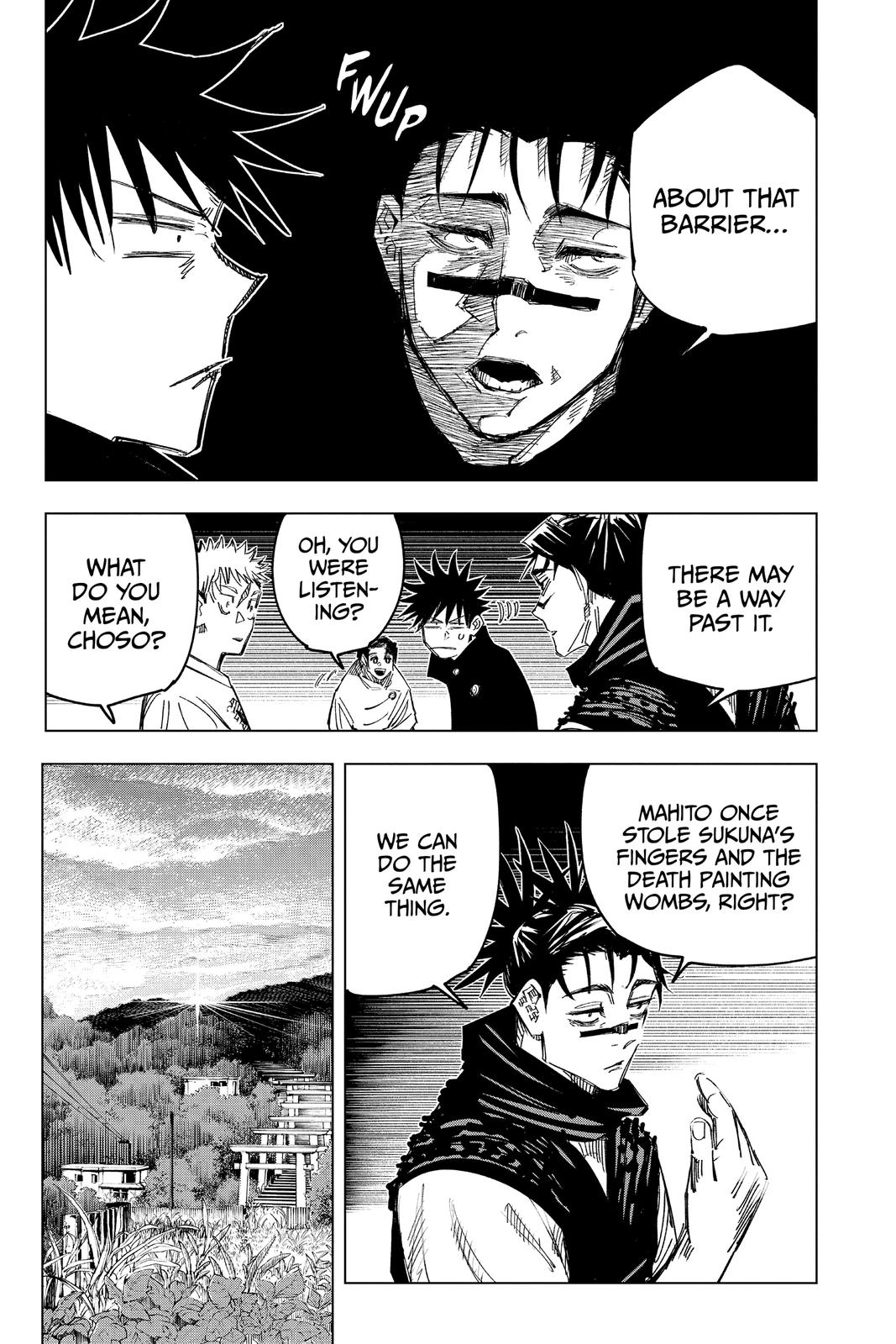Jujutsu Kaisen Manga Chapter 144 page 7 - That Place scene