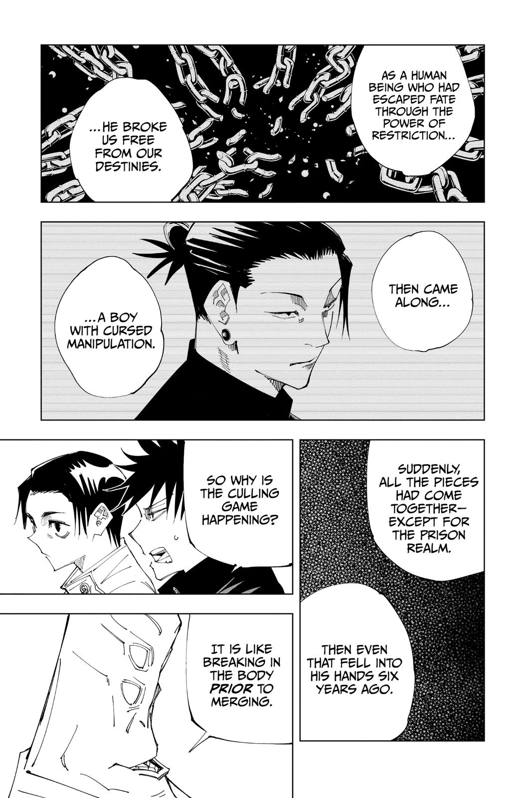 Jujutsu Kaisen Manga Chapter 145 page 11 - The Back scene