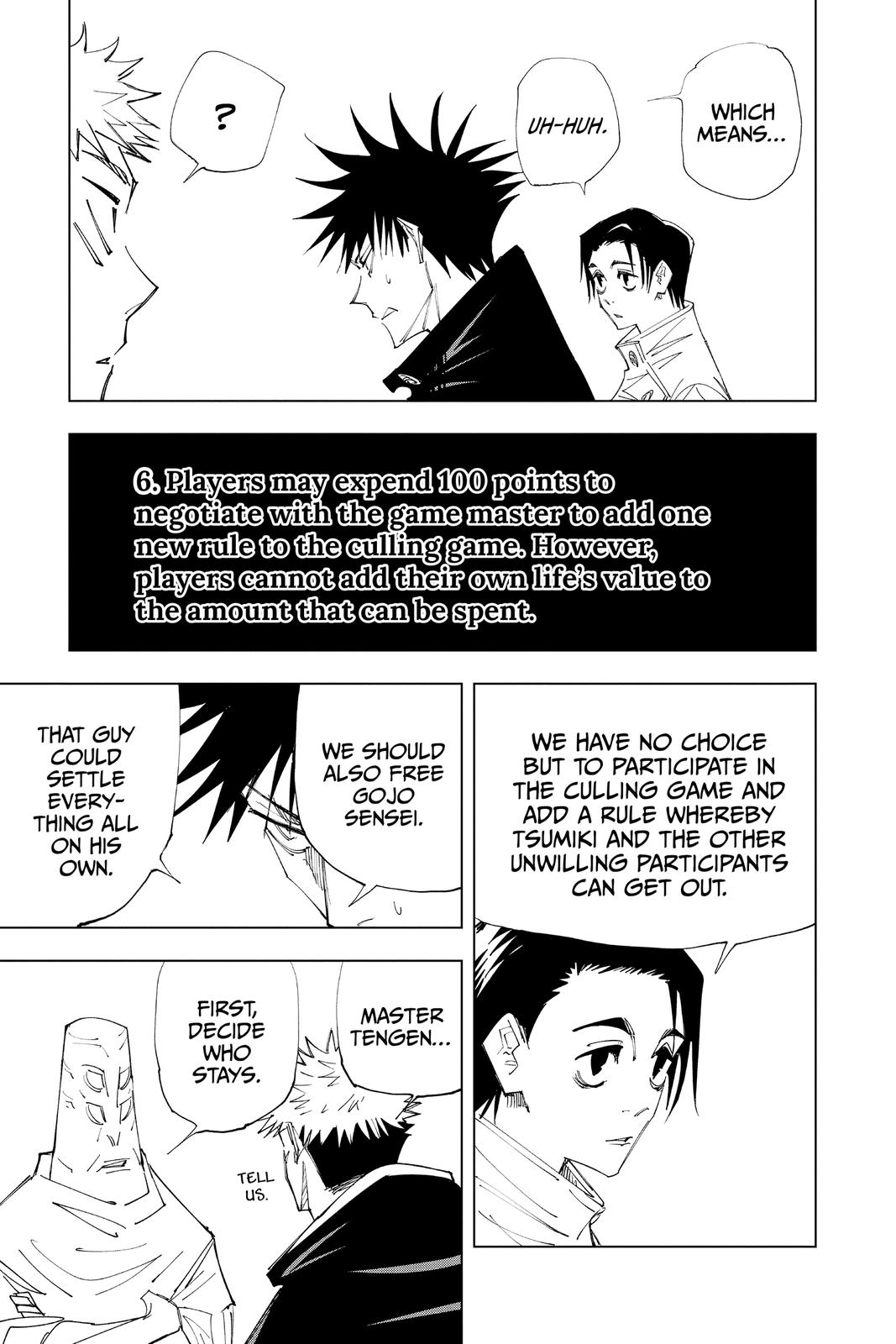 Jujutsu Kaisen Manga Chapter 145 page 13 - The Back scene